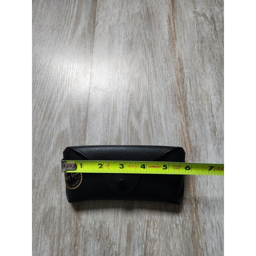 Ray-Ban Chromance Black Semi Hard Sunglasses Case ONLY Textured Snap Closure EUC - Picture 10 of 11
